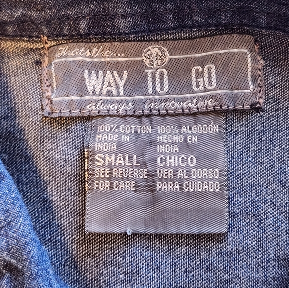 Way To Go denim shirt with embellishments - Picture 3 of 5